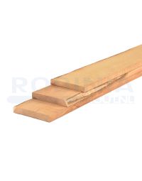 Bezaagde Robinia plank 20x150mm en 100cm lang met ruw oppervlak